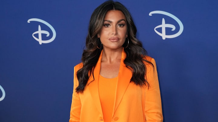 Molly Qerim attends the 2022 ABC Disney Upfront at Basketball City in New York.