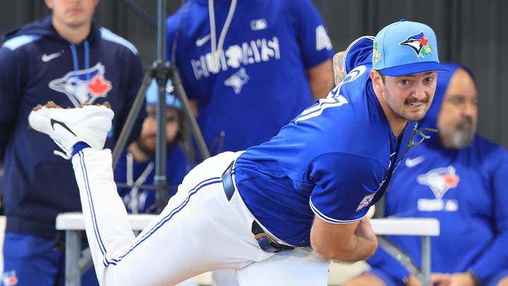 Toronto Blue Jays pitcher Connor Seabold. Toronto Blue Jays pitcher Connor Seabold.