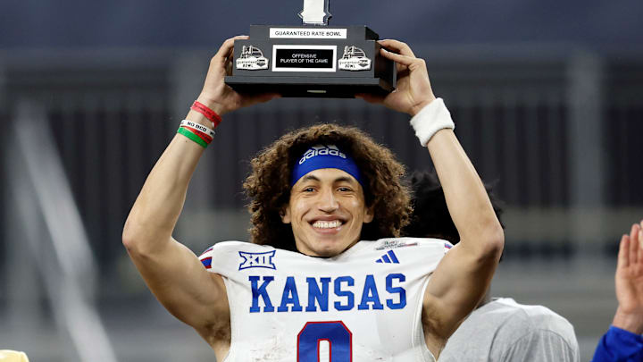 Kansas football quarterback Jason Bean