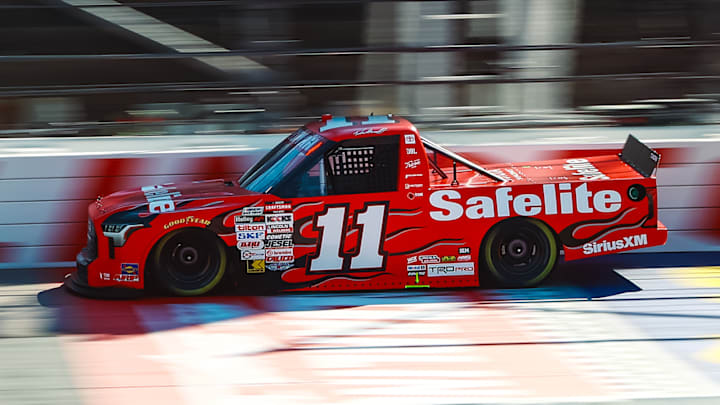 Kaden Honeycutt took his first career NASCAR Craftsman Truck Series pole position Friday at Darlington Raceway. Kaden Honeycutt took his first career NASCAR Craftsman Truck Series pole position Friday at Darlington Raceway.