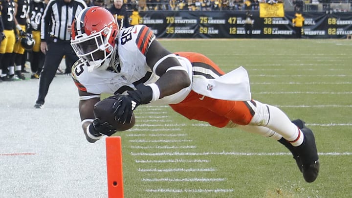 Cleveland Browns tight end David Njoku.