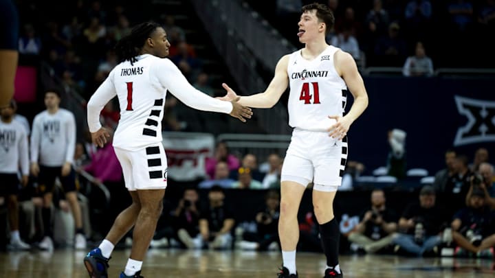 Cincinnati Bearcats take on West Virginia Mountaineers in 2024 Big 12 Tournament at T-Mobile Center