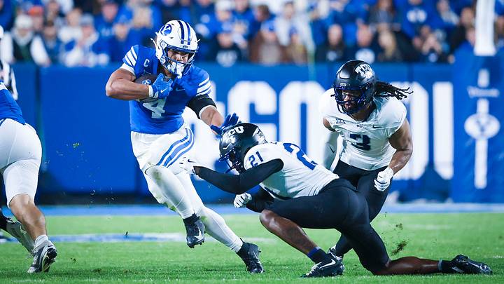 BYU RB LJ Martin against TCU BYU RB LJ Martin against TCU