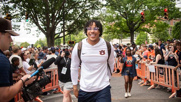 Auburn quarterback Byrum Brown is expected to take a massive jump at the position with the Tigers in 2026. Auburn quarterback Byrum Brown is expected to take a massive jump at the position with the Tigers in 2026.