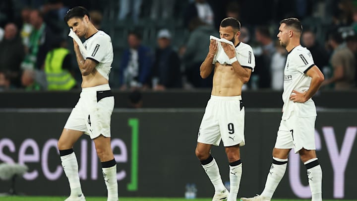 Enttäuschte Gesichter bei Borussia Mönchengladbach