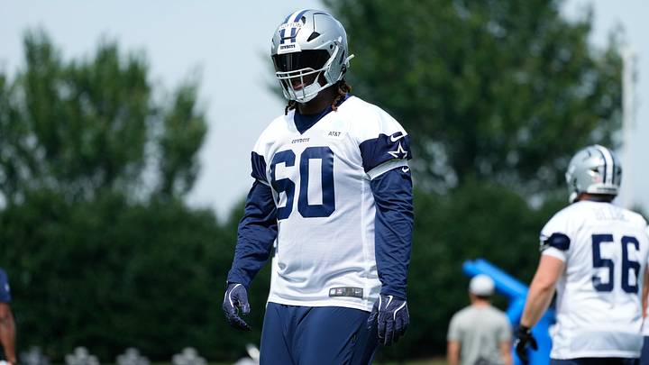 Dallas Cowboys tackle Tyler Guyton. Dallas Cowboys tackle Tyler Guyton.