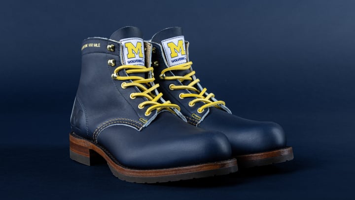 Wolverine x University of Michigan Team #144 Commemorative 1000 Mile Boot Wolverine x University of Michigan Team #144 Commemorative 1000 Mile Boot