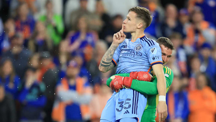 Matt Freese and Mitja Ilenič of NYCFC