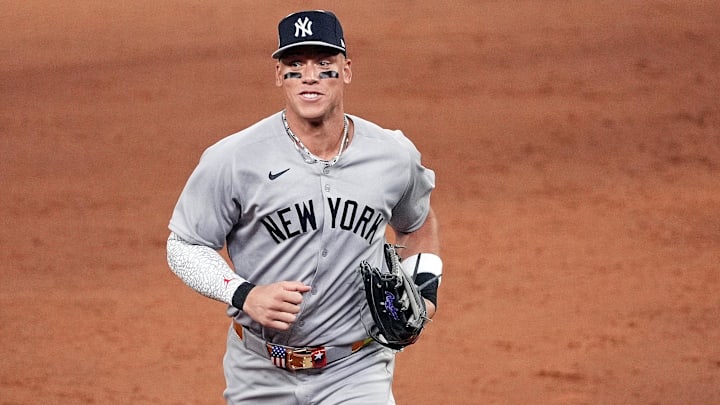 Aaron Judge was hitting .355 with 35 home runs and 81 RBIs at the 2025 All-Star break.