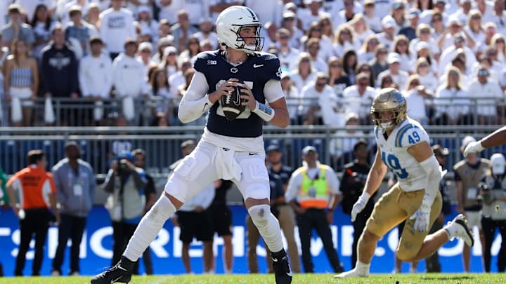 Penn State Nittany Lions quarterback Drew Allar (15)