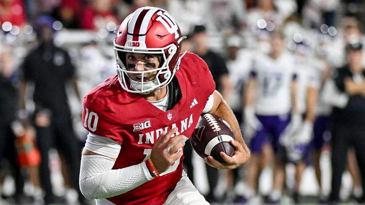 Josh Hoover and Indiana are big favorites at Rutgers. Josh Hoover and Indiana are big favorites at Rutgers.