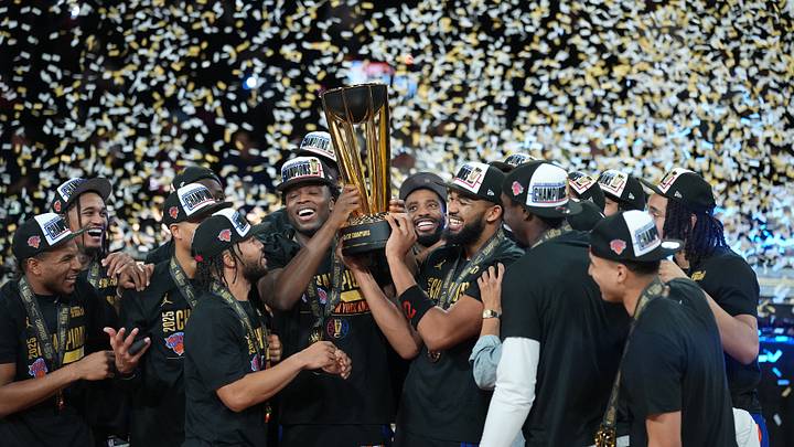 The Knicks became the third franchise to win the NBA Cup last year. The Knicks became the third franchise to win the NBA Cup last year.