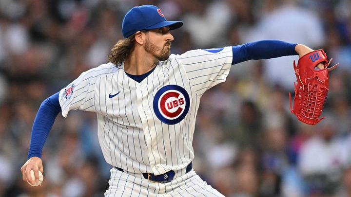 Aug 18, 2026; Chicago, Illinois, USA; Chicago Cubs pitcher Kevin Gausman (12) pitches against the Chicago White Sox during the first inning at Wrigley Field. Mandatory Credit: Patrick Gorski-Imagn Images Aug 18, 2026; Chicago, Illinois, USA; Chicago Cubs pitcher Kevin Gausman (12) pitches against the Chicago White Sox during the first inning at Wrigley Field. Mandatory Credit: Patrick Gorski-Imagn Images