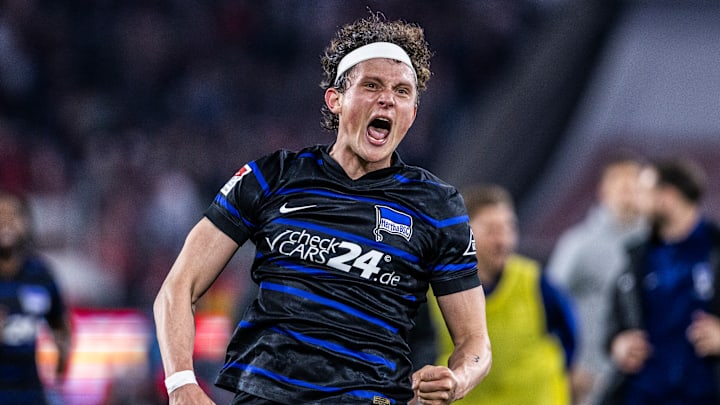 Fabian Reese im Hertha-Trikot.