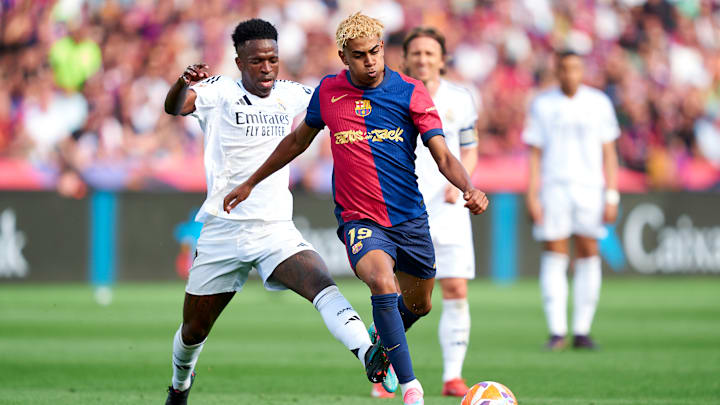 Lamine Yamal y Vinícius Júnior siguen siendo fundamentales para FC Barcelona v Real Madrid en LaLiga Lamine Yamal y Vinícius Júnior siguen siendo fundamentales para FC Barcelona v Real Madrid en LaLiga