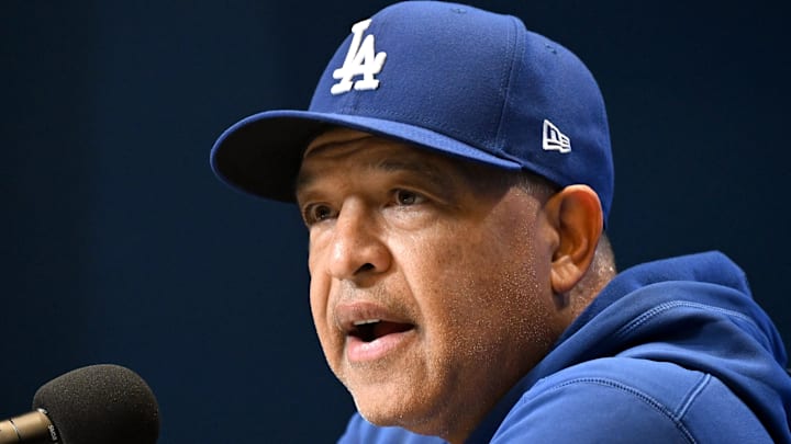 Oct 25, 2025; Toronto, Ontario, CAN; Los Angeles Dodgers manager Dave Roberts (30) speaks to the media prior to game two of the 2025 MLB World Series against the Toronto Blue Jays at Rogers Centre. Mandatory Credit: Dan Hamilton-Imagn Images Oct 25, 2025; Toronto, Ontario, CAN; Los Angeles Dodgers manager Dave Roberts (30) speaks to the media prior to game two of the 2025 MLB World Series against the Toronto Blue Jays at Rogers Centre. Mandatory Credit: Dan Hamilton-Imagn Images
