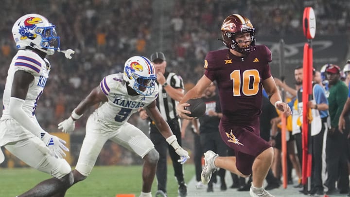 Arizona State vs. Kansas Jayhawks at Mountain America Stadium on Oct. 5, 2024.