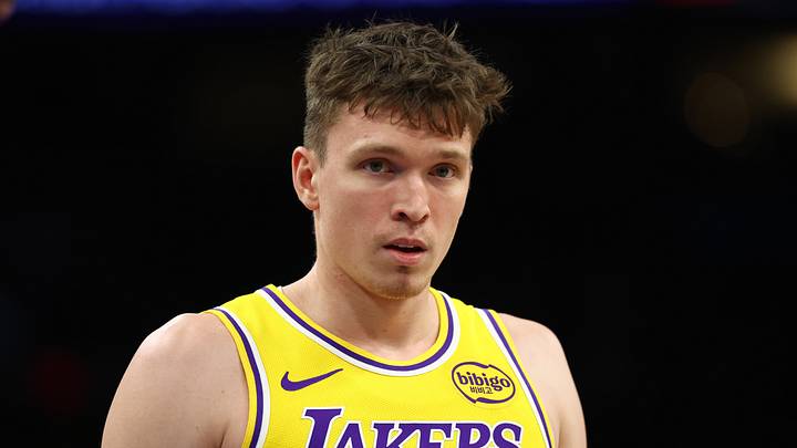 Dec 23, 2025; Phoenix, Arizona, USA; Los Angeles Lakers forward Dalton Knecht (4) against the Phoenix Suns at Mortgage Matchup Center. Mandatory Credit: Mark J. Rebilas-Imagn Images Dec 23, 2025; Phoenix, Arizona, USA; Los Angeles Lakers forward Dalton Knecht (4) against the Phoenix Suns at Mortgage Matchup Center. Mandatory Credit: Mark J. Rebilas-Imagn Images
