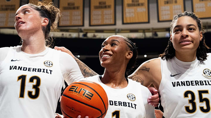 Vanderbilt’s Mikayla Blakes (center) has been electric this season, leading the Commodores in points (25.2 ppg) and steals (3.7). Vanderbilt’s Mikayla Blakes (center) has been electric this season, leading the Commodores in points (25.2 ppg) and steals (3.7).