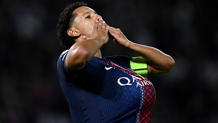 Marquinhos fez o primeiro gol do PSG na Champions 2025/26