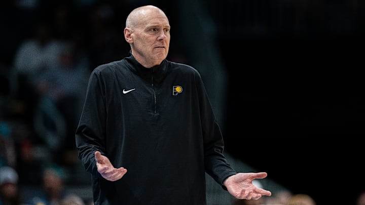 Indiana Pacers head coach Rick Carlisle during a game against the Charlotte Hornets.