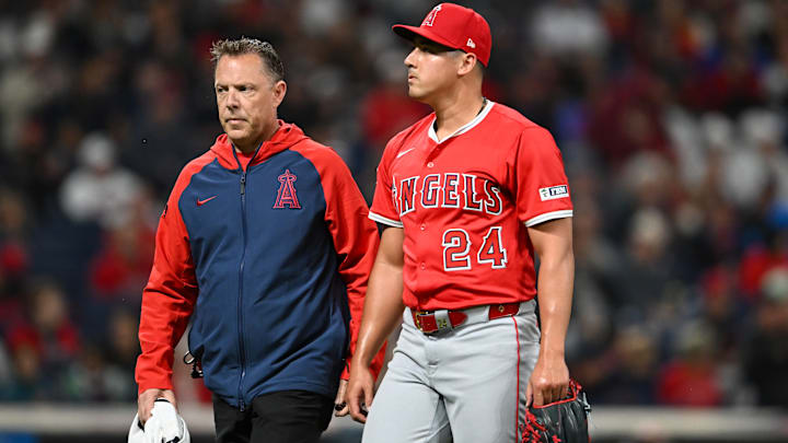 Los Angeles Angels v Cleveland Guardians Los Angeles Angels v Cleveland Guardians