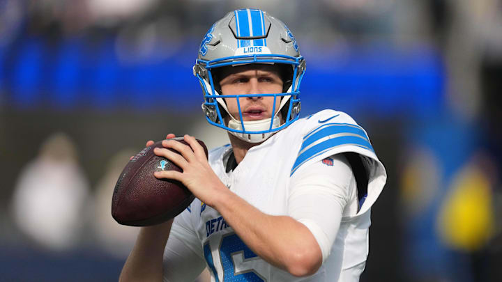 Detroit Lions Jared Goff (16) is one of the top quarterback plays for fantasy football managers in Week 16.