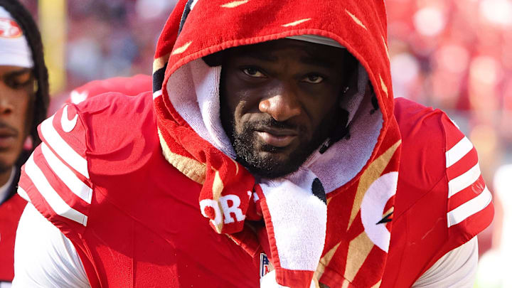 Oct 6, 2024; Santa Clara, California, USA; San Francisco 49ers wide receiver Brandon Aiyuk (11) after the game against the Arizona Cardinals at Levi's Stadium. Mandatory Credit: Kelley L Cox-Imagn Images