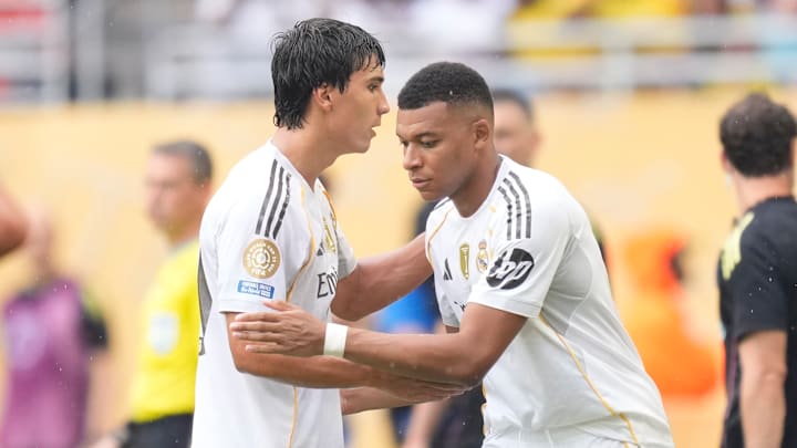 Gonzalo Garcia and Kylian Mbappe. Gonzalo Garcia and Kylian Mbappe.