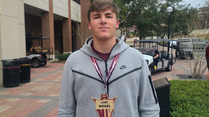 2025 QB prospect Luke Nickel talks about his recruitment process on Jan. 21, 2023 at FSU's Junior Day.
