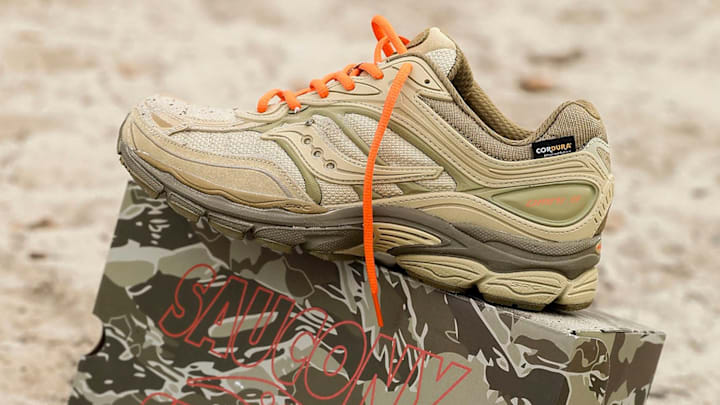 The Saucony x Starcow Progrid Omni 9 is the second collaboration between brands. The Saucony x Starcow Progrid Omni 9 is the second collaboration between brands.