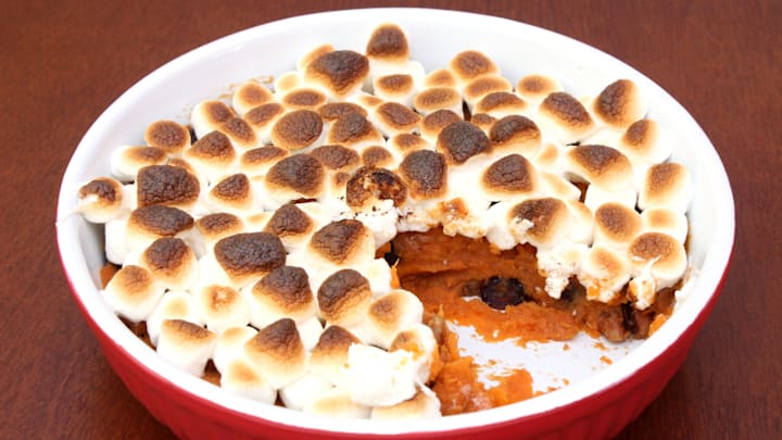 The sweet, gooey side dish is a classic at many Thanksgiving feasts.