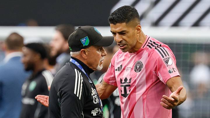 Inter Miami striker Luis Suárez will miss this year's Leagues Cup serving a six-game suspension for his behavior after last year's final. Inter Miami striker Luis Suárez will miss this year's Leagues Cup serving a six-game suspension for his behavior after last year's final.
