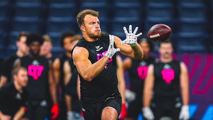 Alabama Tight End CJ Dippre at the 2025 NFL Combine Alabama Tight End CJ Dippre at the 2025 NFL Combine