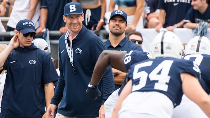 Penn State offensive line coach Phil Trautwein