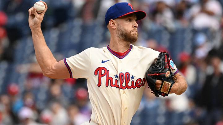 Sep 27, 2026; Philadelphia, Pennsylvania, USA; Philadelphia Phillies pitcher Zack Wheeler (45) throws a pitch during the first inning against the Tampa Bay Rays at Citizens Bank Park. Mandatory Credit: Eric Hartline-Imagn Images Sep 27, 2026; Philadelphia, Pennsylvania, USA; Philadelphia Phillies pitcher Zack Wheeler (45) throws a pitch during the first inning against the Tampa Bay Rays at Citizens Bank Park. Mandatory Credit: Eric Hartline-Imagn Images