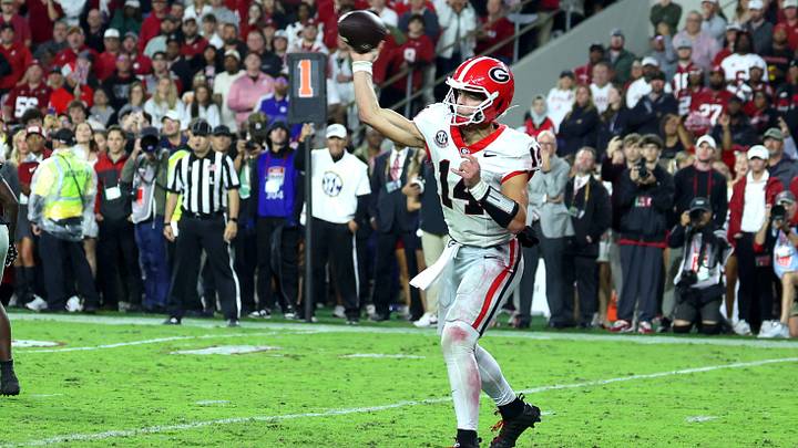 Georgia, Ohio State, and Notre Dame sit at the top of Kalshi's National Championship market. Georgia, Ohio State, and Notre Dame sit at the top of Kalshi's National Championship market.