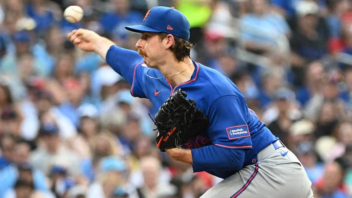 Jun 30, 2026; Toronto, Ontario, CAN; New York Mets starting pitcher Nolan McLean (26) delivers a pitch against the Toronto Blue Jays in the second inning at Rogers Centre. Mandatory Credit: Dan Hamilton-Imagn Images Jun 30, 2026; Toronto, Ontario, CAN; New York Mets starting pitcher Nolan McLean (26) delivers a pitch against the Toronto Blue Jays in the second inning at Rogers Centre. Mandatory Credit: Dan Hamilton-Imagn Images