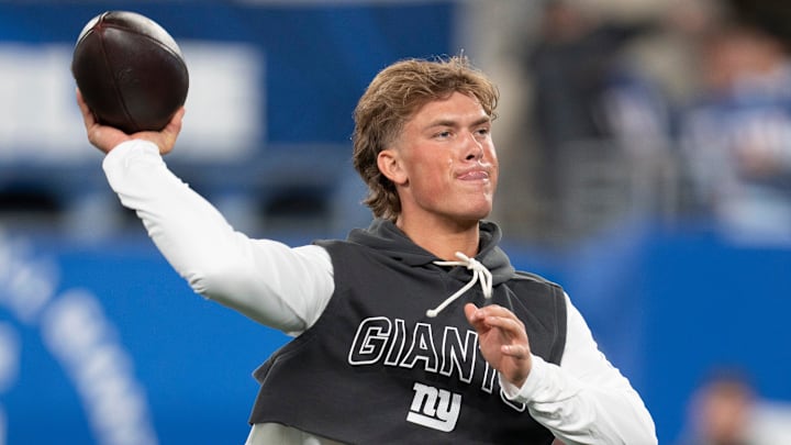 New York Giants quarterback Jaxson Dart  