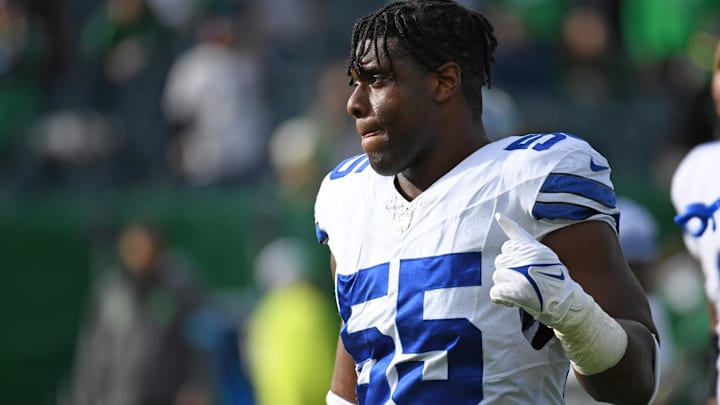 Dallas Cowboys defensive end Carl Lawson (55) against the Philadelphia Eagles at Lincoln Financial Field.