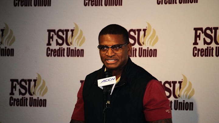 FSU linebackers coach Chris Marve at the FSU National Signing Day Party on Feb. 5, 2020.

Img 4547