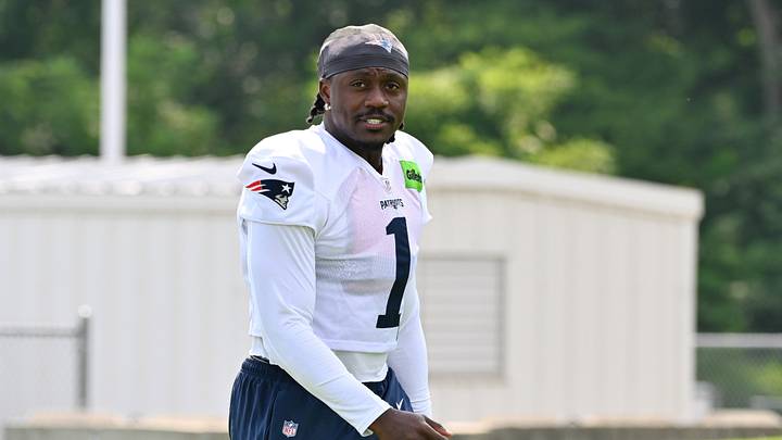 New England Patriots wide receiver A.J. Brown is a solid prop target in Week 1. New England Patriots wide receiver A.J. Brown is a solid prop target in Week 1.
