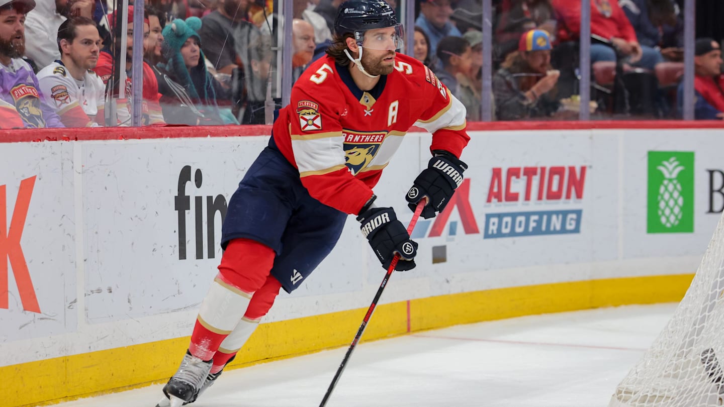 Panthers defenseman Ekblad injured as he reaches milestone