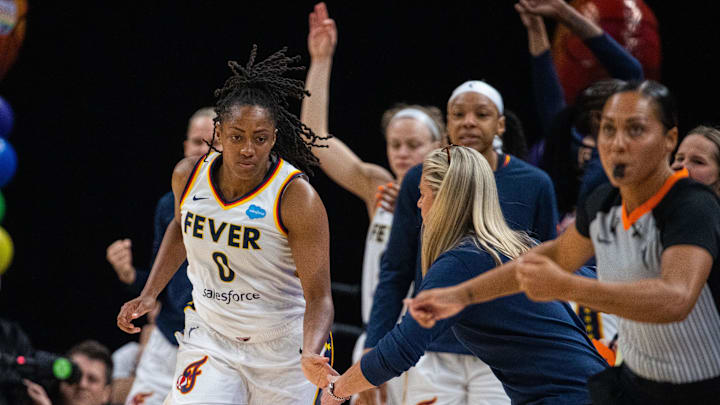 Indiana Fever guard Kelsey Mitchell.