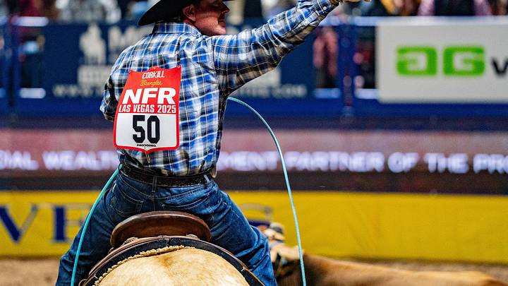 Jade Corkill sported back number 50 at the 2025 NFR Jade Corkill sported back number 50 at the 2025 NFR