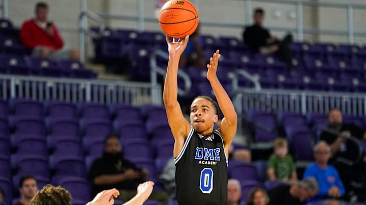 Dynamic Prep and DME Academy compete in a City of Palms Classic signature series game at Suncoast Credit Union Arena in Fort Myers, Fla., on Friday, Dec. 20, 2024.