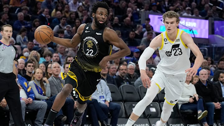 Andrew Wiggins, Golden State Warriors and Lauri Markkanen, Utah Jazz