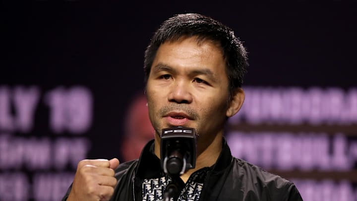 Hall of Fame boxing legend Manny Pacquiao on June 3, 2025.