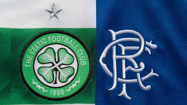 The Glasgow Celtic FC and the Glasgow Rangers FC Club Badges