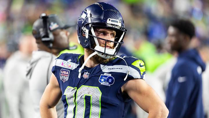 Feb 8, 2026; Santa Clara, CA, USA; Seattle Seahawks wide receiver Cooper Kupp (10) against the New England Patriots during Super Bowl LX at Levi's Stadium. Mandatory Credit: Mark J. Rebilas-Imagn Images Feb 8, 2026; Santa Clara, CA, USA; Seattle Seahawks wide receiver Cooper Kupp (10) against the New England Patriots during Super Bowl LX at Levi's Stadium. Mandatory Credit: Mark J. Rebilas-Imagn Images